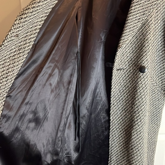 Xception Vintage Canadian made oversized L XL wool blend coat tweed - Picture 10 of 16